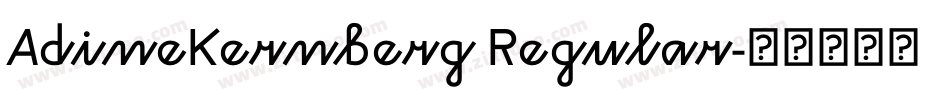 AdineKernberg Regular字体转换